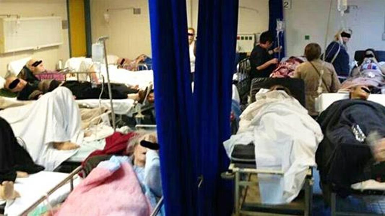 Εικόνα αποδιοργάνωσης στα νοσοκομεία, την ώρα που η γρίπη βρίσκεται στο απόγειό της