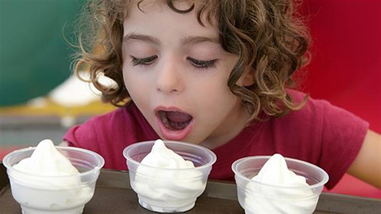 Το παγωτό στην παιδική διατροφή