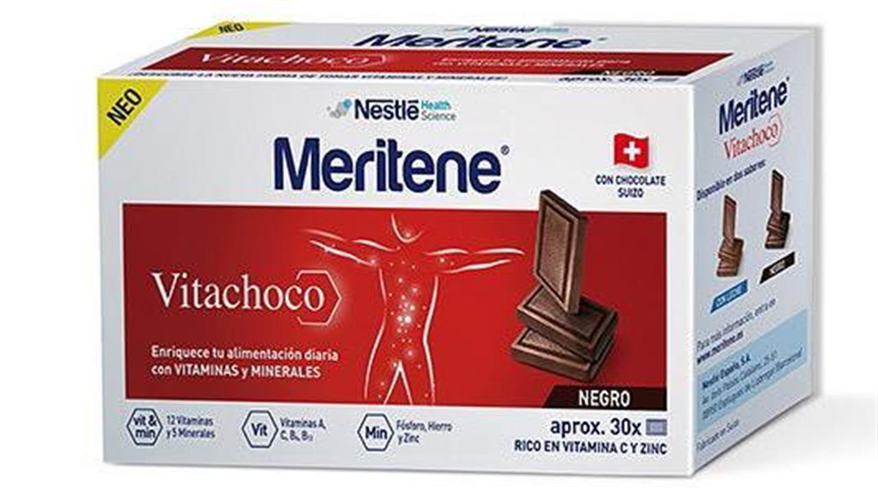 Μeritene® Vitachoco: 12 βιταμίνες και 5 ανόργανα συστατικά σε μορφή σοκολάτας!