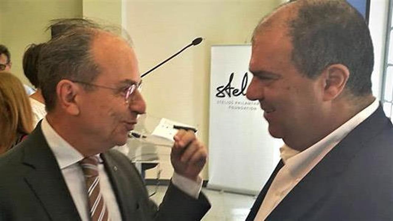 Συνάντηση του Προέδρου Ε.Ε.Σ. με τον Sir Στέλιο Χατζηιωάννου