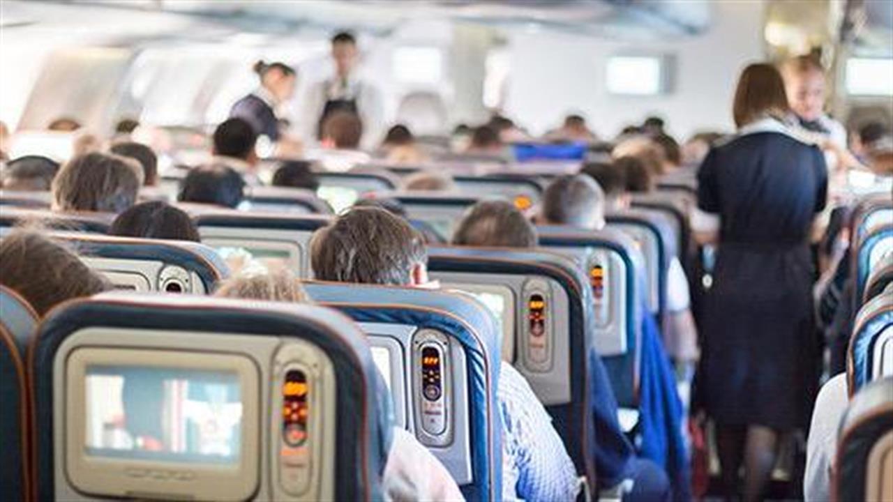 Μικρότερος ο κίνδυνος μετάδοσης κορωνοϊού στο αεροπλάνο