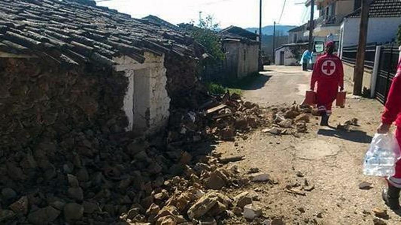 Ο Ελληνικός Ερυθρός Σταυρός στις σεισμόπληκτες περιοχές της Ελασσόνας