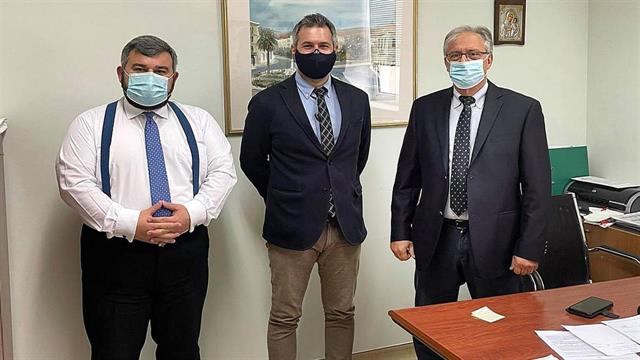 Συνάντηση του Προέδρου του Κέντρου τεκμηρίωσης και κοστολόγησης νοσοκομειακών υπηρεσιών με τη Διοίκηση του ΓN  Σύρου