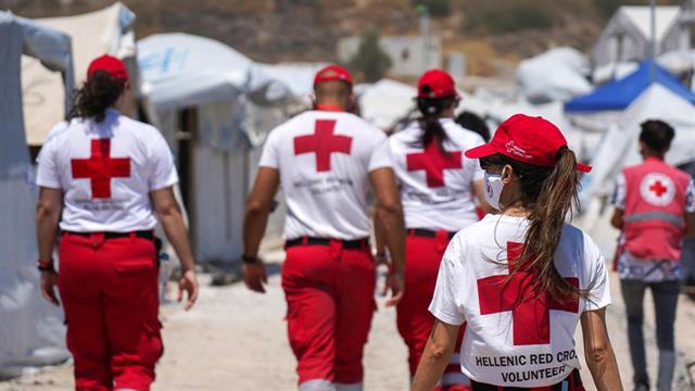 Επίσκεψη κλιμακίων του Γερμανικού και του Αυστριακού Ερυθρού Σταυρού στη Μυτιλήνη