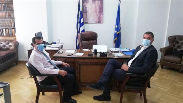 Συνάντηση Θάνου Πλεύρη με τον Δημήτρη Παπανικολάου