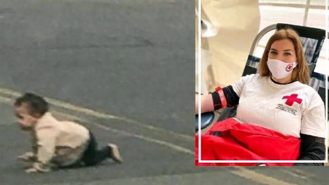 Εθελόντρια του Ε.Ε.Σ. διέσωσε βρέφος που βρέθηκε μόνο του σε κεντρικό δρόμο της Ελασσόνας