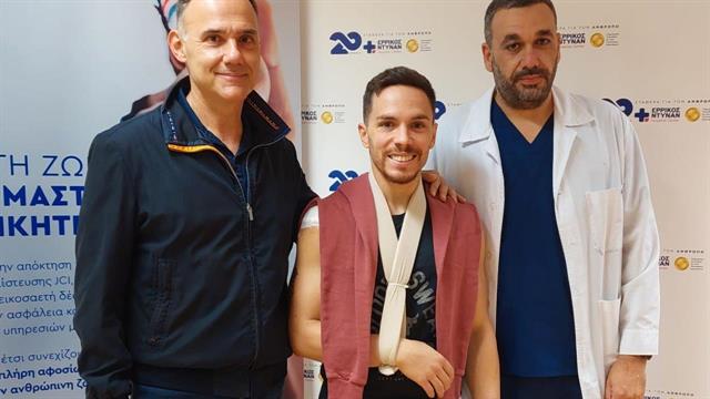 Σε αρθροσκόπηση ώμου υποβλήθηκε στο Ερρίκος Ντυνάν  ο Ολυμπιονίκης Λευτέρης Πετρούνιας