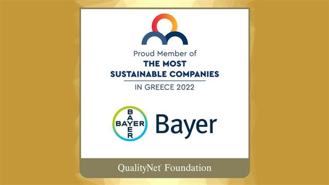 Η Bayer Ελλάς στις “Τhe Most Sustainable Companies in Greece 2022”