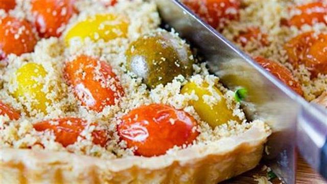 Τάρτα με ντοματίνια