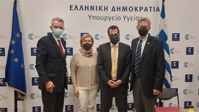 Συνάντηση του Υπουργού Υγείας Θάνου Πλεύρη με τον Πρέσβη των ΗΠΑ και αντιπροσωπεία του Κογκρέσου