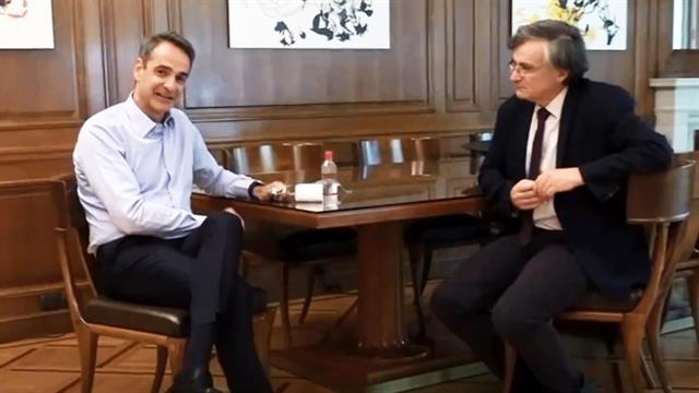 Συνάντηση Μητσοτάκη - Τσιόδρα: Να εμβολιαστούμε κατά της εποχικής γρίπης