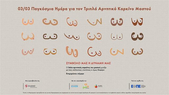 3η Μαρτίου - Παγκόσμια Ημέρα για τον Τριπλά Αρνητικό Καρκίνο του Μαστού