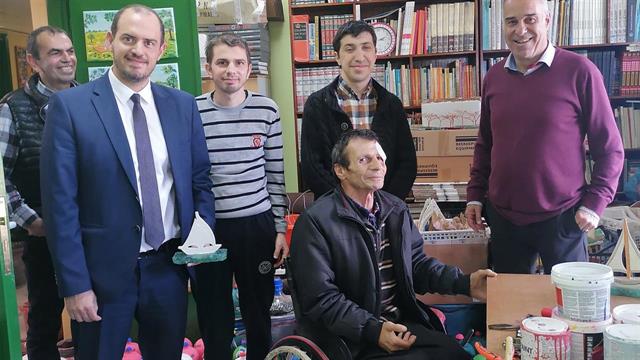 Επίσκεψη του Υφυπουργού Δικαιοσύνης Γ. Κώτσηρα στο Κέντρο Εργασίας Αναπήρων