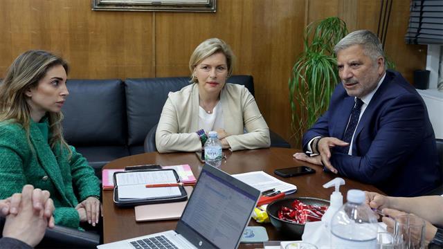 Συνάντηση του Προέδρου του ΙΣΑ  Γ. Πατούλη με την Αν. Υπουργό Υγείας Μ. Γκάγκα