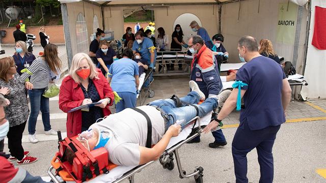 Άσκηση ετοιμότητας στο Γ.Ν. Παπαγεωργίου