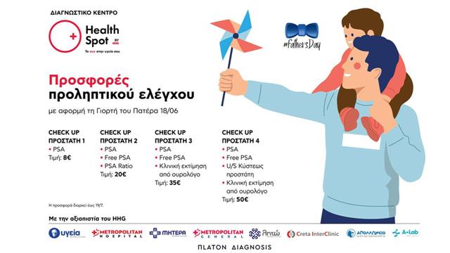 Διαγνωστικά Κέντρα Health Spot: Προσφορές εξετάσεων για έλεγχο προστάτη