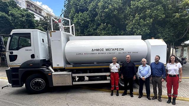 Ο Ελληνικός Ερυθρός Σταυρός δώρισε όχημα αντιμετώπισης πυρκαγιών στο Δήμο Μεγαρέων