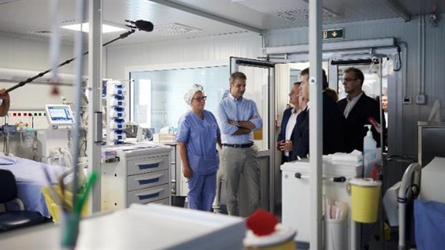 Μητσοτάκης: Σε χρόνο ρεκόρ αποκαταστάθηκε η πνευμονολογική κλινική του νοσοκομείου Παπανικολάου
