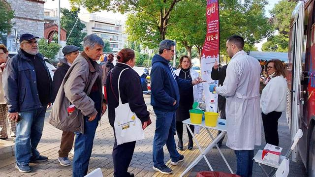 1.200 μετρήσεις διαβήτη σε 6 ημέρες από το Μαγικό Λεωφορείο του Διαβήτη