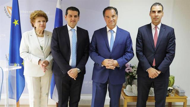Συνάντηση Γεωργιάδη με τον υπουργό Υγείας της Κύπρου