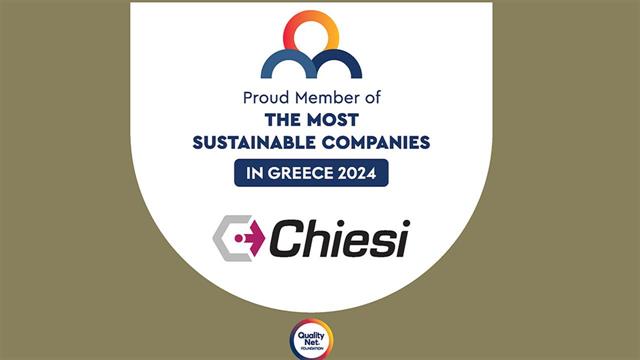 Η Chiesi στη λίστα των ‘’The Most Sustainable Companies in Greece’’ και το 2024