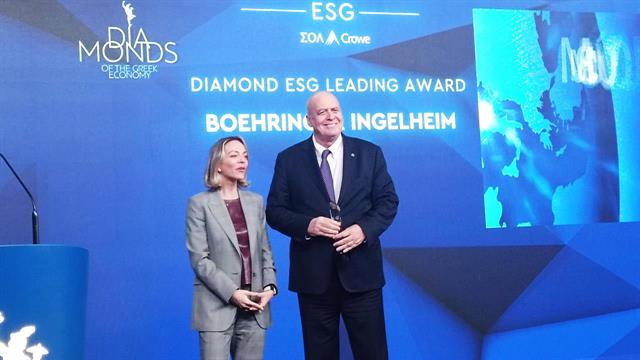 Η Boehringer Ingelheim Ελλάς βραβεύεται για τη στρατηγική βιώσιμης ανάπτυξης