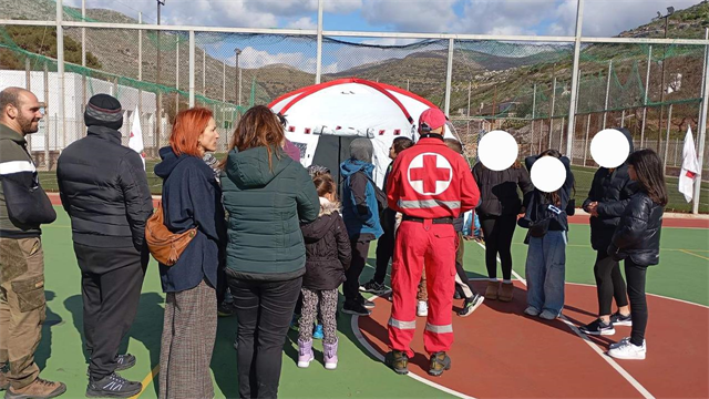 Ο ΕΕΣ ενημέρωσε μαθητές της Αμοργού για την προστασία από σεισμούς