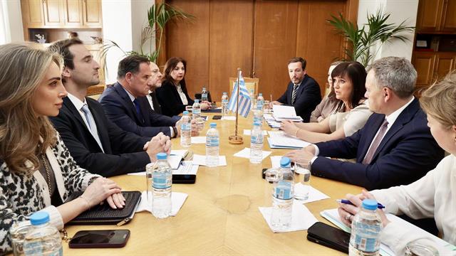 Συνάντηση της πολιτικής ηγεσίας του υπουργείου Υγείας με την υπουργό Υγείας της Δανίας