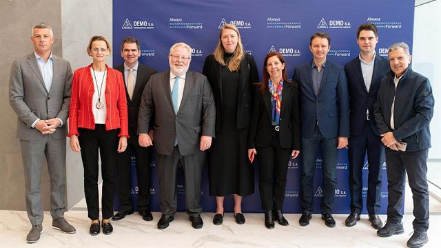 Επίσκεψη αποστολής του Ευρωπαϊκού Κοινοβουλίου για το Ταμείο Ανάκαμψης και Ανθεκτικότητας στο έργο Βιοτεχνολογίας της DEMO