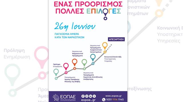 26η Ιουνίου, Παγκόσμια Ημέρα κατά των Ναρκωτικών -Ένας προορισμός, πολλές επιλογές