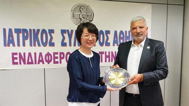 Συνάντηση του Προέδρου του ΙΣΑ Γ. Πατούλη με αντιπροσωπεία του Ιατρικού Συλλόγου Σαγκάης