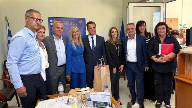 Επίσκεψη  Άδ. Γεωργιάδη στο ΓΝ Δράμας