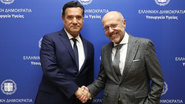 Συνάντηση Γεωργιάδη με τον απερχόμενο υφυπουργό Υγείας Δημήτρη Βαρτζόπουλο