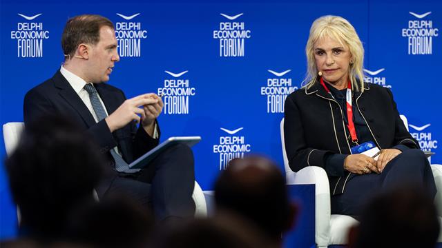 Η Ιουλία Τσέτη στο XI Delphi Forum: Η βιωσιμότητα είναι συνέχεια και συνέπεια - Οι εργαζόμενοι σύμμαχοί μας