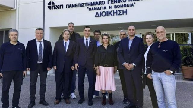 Επίσκεψη Θεμιστοκλέους στο Πανεπιστημιακό Πάτρας και στο νοσοκομείο Κεφαλληνίας
