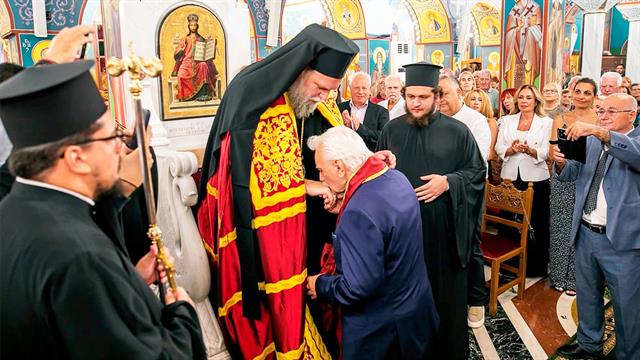 Ο πρόεδρος του ΕΕΣ τιμήθηκε από την Ιερά Μητρόπολη Νέας Ιωνίας, Φιλαδελφείας, Ηρακλείου και Χαλκηδόνος