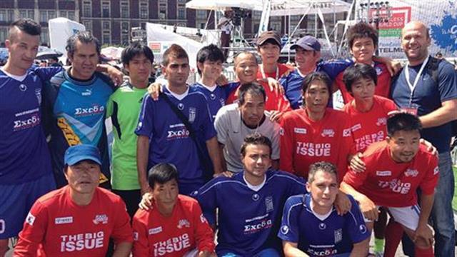 Η Εθνική Ομάδα Ποδοσφαίρου  στο Παγκόσμιο Πρωτάθλημα Αστέγων