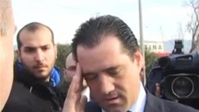 Υποδοχή Γεωργιάδη με διαμαρτυρίες στο Θριάσιο