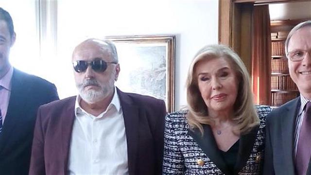 Συνάντηση Κουρουμπλή με την Πρόεδρο του Συλλόγου Ελπίδα, τον Πρέσβη του Καναδά και τον Διοικητή του "Αγία Σοφία"