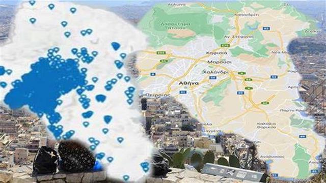 Οι χάρτες του κορωνοϊού σε Αθήνα - Θεσσαλονίκη