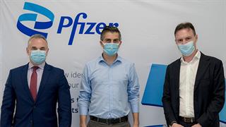 Ο Υφυπουργός Έρευνας & Τεχνολογίας, κ. Χρίστος Δήμας στο Κέντρο Ψηφιακής Καινοτομίας της Pfizer στη Θεσσαλονίκη