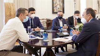 Συνάντηση Μητσοτάκη με την Πανελλήνια Ένωση Φαρμακοβιομηχανίας (ΠΕΦ)