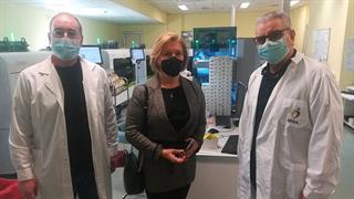 Η Αναπληρώτρια Υπουργός Υγείας Μίνα Γκάγκα στο Εθνικό Κέντρο Αιμοδοσίας