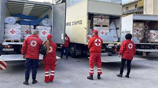Ο Ελληνικός Ερυθρός Σταυρός αποστέλλει 40 τόνους ανθρωπιστικής βοήθειας στην Ουκρανία