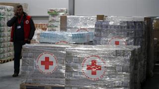 Ο Ελληνικός Ερυθρός Σταυρός παρέδωσε 40 τόνους ανθρωπιστικής βοήθειας στην Ουκρανία