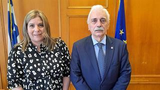 Ο Πρόεδρος του ΕΕΣ  συναντήθηκε με την Υφυπουργό Εργασίας και Κοινωνικών Υποθέσεων