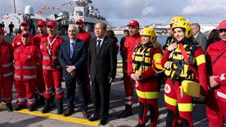 Ο ΕΕΣ με ναυαγοσωστικό σκάφος και διασωστικό ρομπότ (EMILY) στον εορτασμό των Θεοφανίων στον Πειραιά