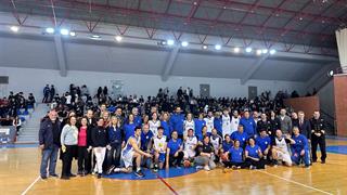 Ο ΙΣΑ στον αγώνα μπάσκετ Ομοσπονδίας Κωφών Ελλάδος και Αθλητών του Λιμενικού Σώματος