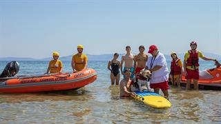 Τα παιδιά της κατασκήνωσης του Δήμου Αθηναίων για την ασφαλή κολύμβηση ενημέρωσε ο ΕΕΣ