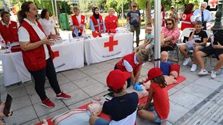 Ο ΕΕΣ τιμά την Παγκόσμια Ημέρα Πρώτων Βοηθειών με δράση στο Σύνταγμα